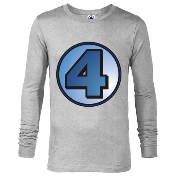 Marvel Fantastic Four Super Hero Logo Costume - Long Sleeve T-Shirt for Men - Customized-Athletic Heather