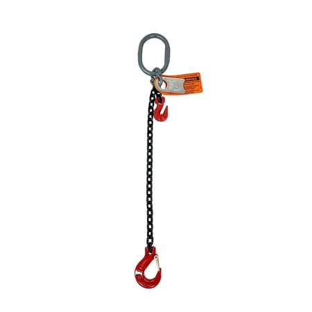 

Chain Sling - 5/16 x 5 Single Leg with Sling Hook and Adjuster - Grade 80