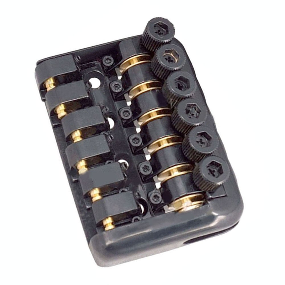 6String Fixed Bridge Saddle Headless Electric Guitar Bridge Tailpiece With Parts