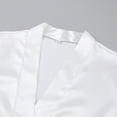 thumbnail image 3 of Sonducket de plumaje blanco, albornoz de satén Sexy para mujer, camisón con cordones para novia, ropa de dormir femenina para boda Pijama METRO, 3 of 6