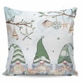 thumbnail image 2 of Coastal Eucalyptus Decorative Pillowcase 24''x24'', Spring Blue Green Ocean Starfish Gnomes Throw Pillow Covers Soft Cushion Case for Couch Sofa Bedroom Living Room, Pillowcase Boho Decor, 2 of 8