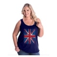 thumbnail image 1 of Normal is Boring - Women's Plus Size Tank Top, up to Size 28 - Union Jack British Flag, 1 of 4