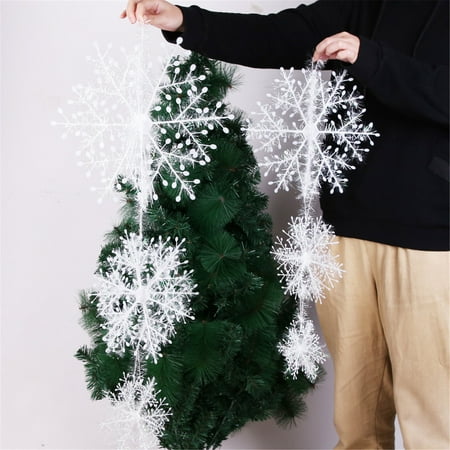 

6PCChristmas three-dimensional snowflake snowflakependantChristmas tree pendant Christmas Halloween Decorations Outdoor Led Lights Wall Stickers Fall Home Decor Kitchen Essentials 818H 4559