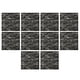 thumbnail image 5 of Paquete de 10 paneles de pared como pegatinas 3D y paneles decorativos de papel pintado de ladrillo. Gris oscuro, 5 of 9