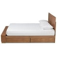 thumbnail image 6 of Bowery Hill Brown Wood Queen Size 4-Drawer Platform Storage Bed with Shelves, 6 of 13