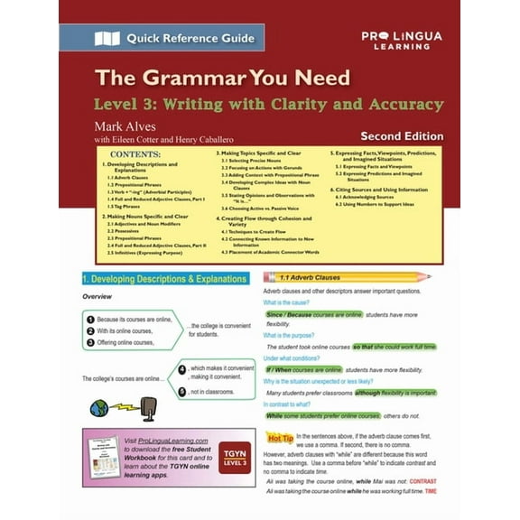 The Grammar You Need: Writing with Clarity and Accuracy : The Grammar You Need, Level 3 (Edition 2) (Paperback)