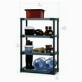 thumbnail image 3 of Grosfillex 42"Plastic  Resin 4-Tier Shelving Unit, 54"H x 16"D 700lbs Total Capacity, 3 of 10
