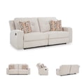 thumbnail image 4 of Bowery Hill Contemporary 87"W x 40"D x 41"H Polyester Orange Reclining Sofa, 4 of 7