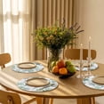 thumbnail image 5 of Sage Green Coastal Round Placemats Set of 2 for Dinning Tables,Heat-proof Braided Table Mats 13 Inch,Sea Turtle Nautical Coral Summer Beach Washable Place Mat for Kitchen Restaurant Party Table Decor, 5 of 9