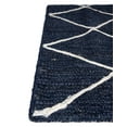 thumbnail image 5 of Unique Loom Braided Jute Collection Area Rug - Trellis (2' 2" x 6' 1" Runner Navy Blue/Ivory), 5 of 6