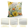 thumbnail image 4 of ONETECH Floral Throw Pillow Covers  Spring Summer Outdoor Decor Pillow Cases for Home Couch Decorations Yellow, 4 of 5