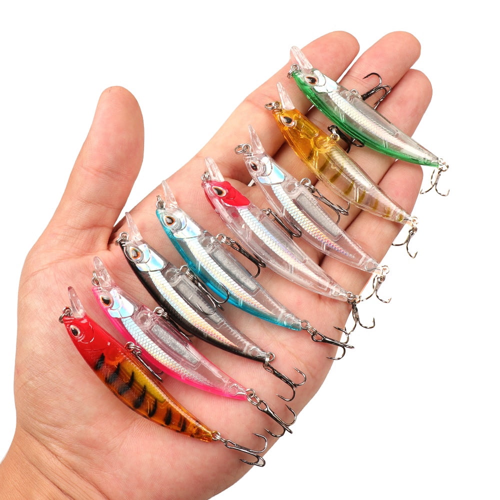 4pcs Fishing baits Equipment 6.5cm/6.5g Hard Lure Sinking for Long Casting Water