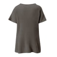 thumbnail image 5 of VISALY Turtleneck Sweatshirt Tunic Sweatshirt Sweaters for Women Casual Crew Neck Short Sleeve Sweater Lightweight Knit Batwing Fall Tops Soft Sweaters Womens Sweatshirt Women Pullover Sweaters Grey S, 5 of 5