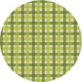 thumbnail image 1 of Ahgly Company Machine Washable Indoor Round Transitional Venom Green Area Rugs, 3' Round, 1 of 7