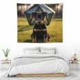 2 Brown Puppy 1 Funny Wall Hanging Bedding Tapestry for Bedroom Home