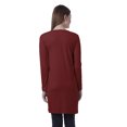 thumbnail image 4 of Moomaya Women Full Sleeve Shrug Open Front Long Pocket Cardigan Lightweight knit, 4 of 7