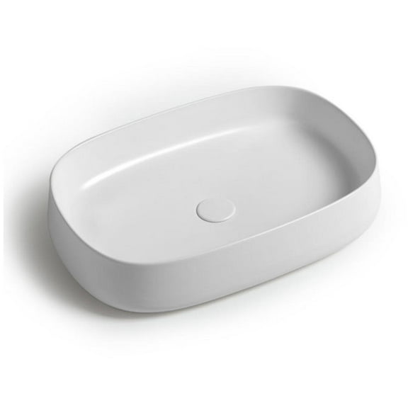 Ws Bath Collections Mood Ju 60.40 Mood 24-3/8" Rectangular Ceramic Vessel Bathroom Sink -