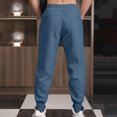 thumbnail image 6 of ZQUUVOU Men's Sweatpants Loose Athleisure Elastic Waistband Blue, 6 of 9