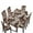 Brown Cow, variant on Xoenoiee Deer Hunting Camo Pattern 5 Pcs Tablecloth and Chair Covers Set Stretch Washable Table Cover and Seat Protector Slipcovers for Dining Room Kitchen Party (Rectangle, 82 x 55 Inch)