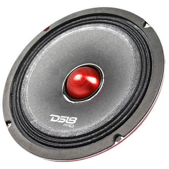 1 DS18 PRO-X6.4BMSL 400W Max 6.5" Slim Midrange Speaker and Bullet 4 Ohm Shallow