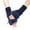 Navy Blue, variant on GROFRY Comfortable 1 Pair Warm Gloves Breathable Good Thermal Arm Warmer Fingerless Knitted Long Gloves for Writing