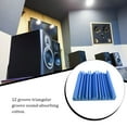 thumbnail image 3 of 6 Pieces Soundproof Tile Wall-mounted Use Pad Indoor Use Solid Color Acoustic Absorption Panel Protective Accessory Sounds Mat Blue, 3 of 6