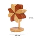 thumbnail image 5 of Papel pintado de madera de molino de viento ornamento de mesa parecido a un árbol tapete de comedor, 5 of 12