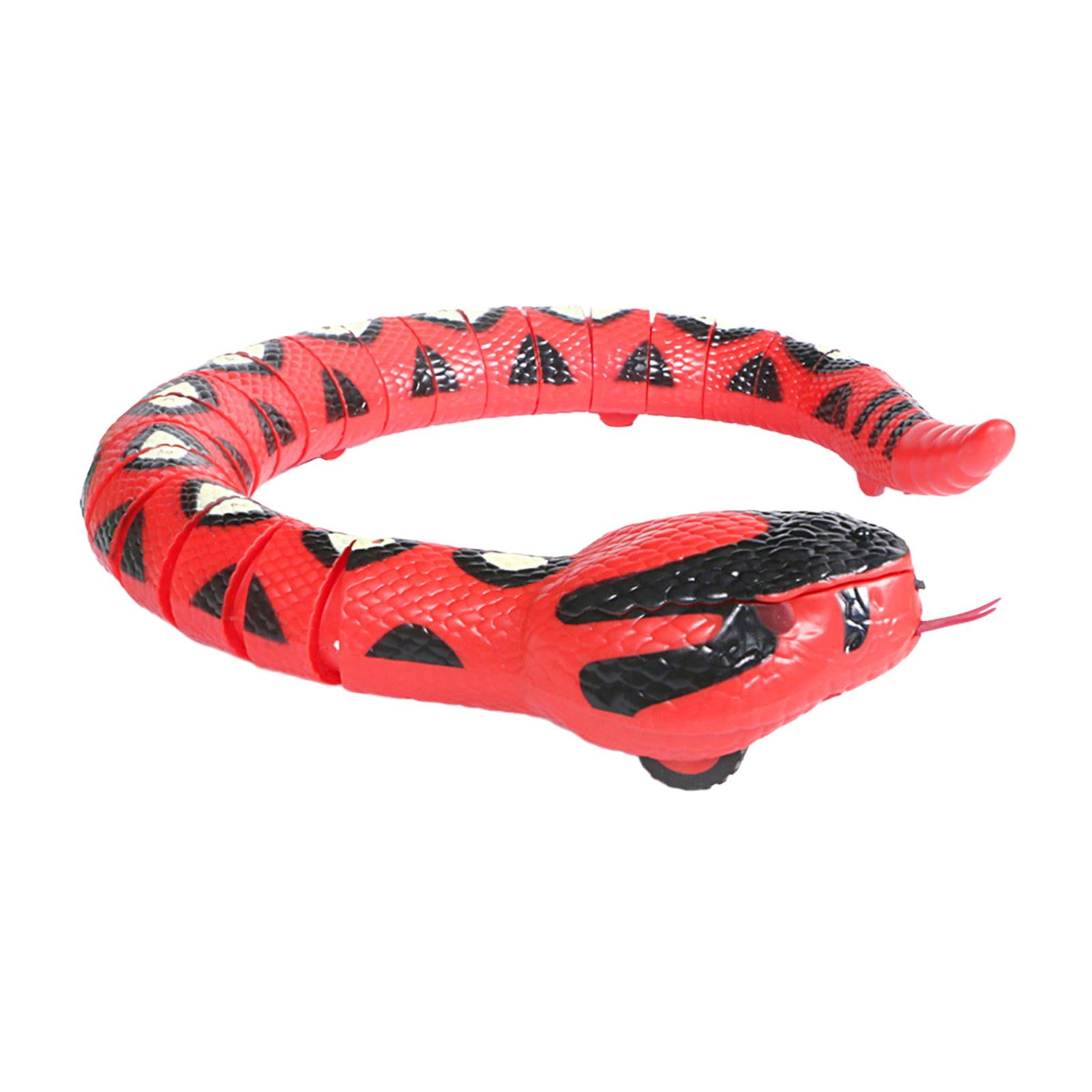 EHJRE Electric Snake Toy Snake Cat Toy Tricky Toy Simulation Crawling Snake Cat Toy Cat Interactive Toy for Indoor Pet Kitten Puppy red