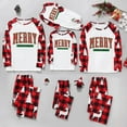 thumbnail image 2 of Kid Pajama Set,Plaid Printed Blouse Pants Family Matching,Pajamas for Family, 2 of 7