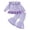 a60-Purple, variant on yboeqw Toddler Girls Clothing 2 Piece Stripe Print Long Sleeve Ruffle Shirt Top Wide Leg Pants Sets Fall Winter Outfits,Size 3-4 Years