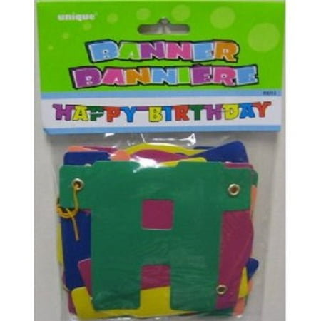 Rainbow Party  Birthday  Banner Walmart  com