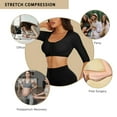 MISS MOLY Arm Shaper for Women Post Surgery Compression Shapewear 3/4 Sleeves Slimming Arm Faja