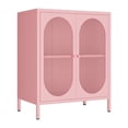 thumbnail image 7 of 2 Door Accent Cabinet,Metal Storage Cabinet with Adjustable Shelf,Buffet Sideboard for Bed Room,Living Room,Entryway,Hallway,Home,Hotel,Office,Garage,Kitchen,1 Removable Shelf., 7 of 7