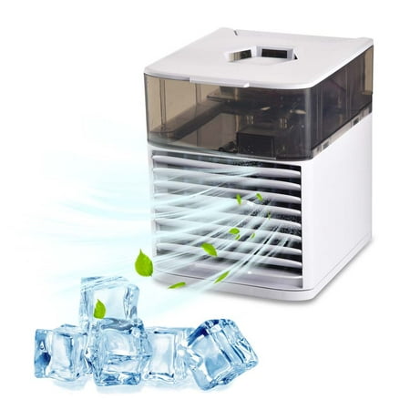 

Akklian Mini Air Conditioner Air Cooler USB Portable Desktop Silent Spray Refrigeration Cooling Fan For Bedroom Office
