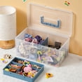thumbnail image 4 of Moyic Caja de almacenamiento de plástico resistente y espaciosa para todas las necesidades, contenedor de almacenamiento multiusos Almacenamiento y organización del hogar Azul (S), 4 of 6