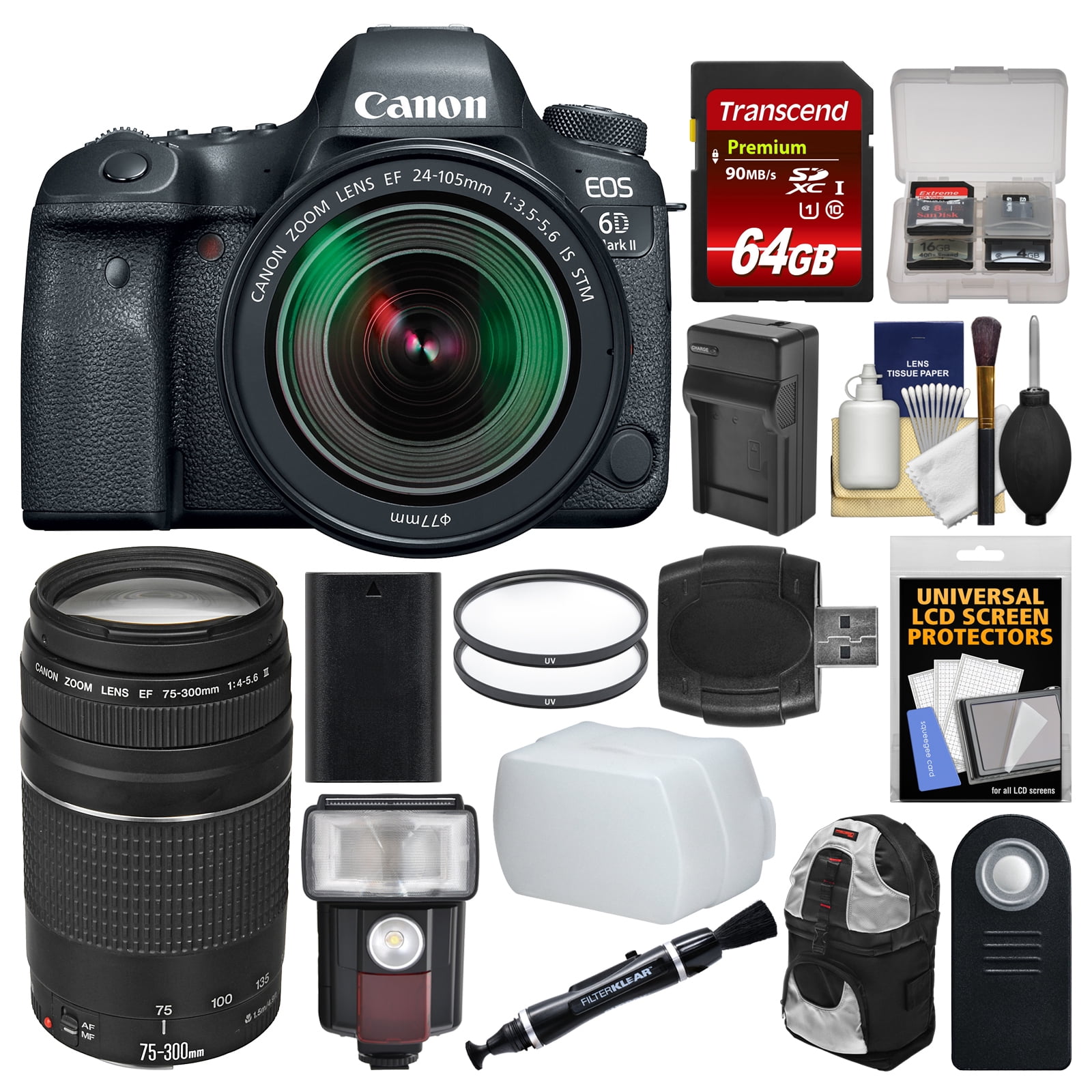  Canon EOS 6D Mark II with EF 24-105mm is STM Lens, WiFi  Enabled : Electronics