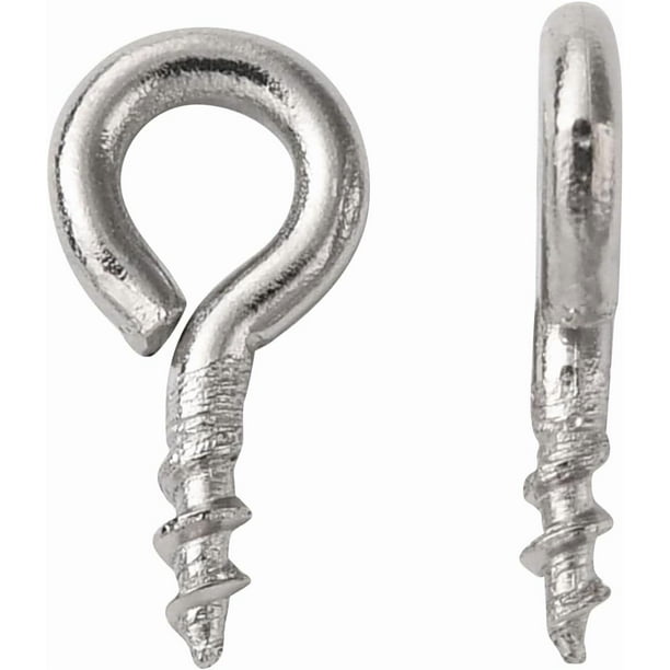 50 unidades de pasadores de rosca con forma de ojo, de acero inoxidable 304. Mini pasadores de rosca con forma de ojo para colgantes. Conectores.