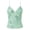 Mint Green, variant on Women's Sequin Tank Tops V-Neck Mesh Backless Sleeveless Tees Embroidered Slim Fit Y2K Style Streetwear Cami Tops