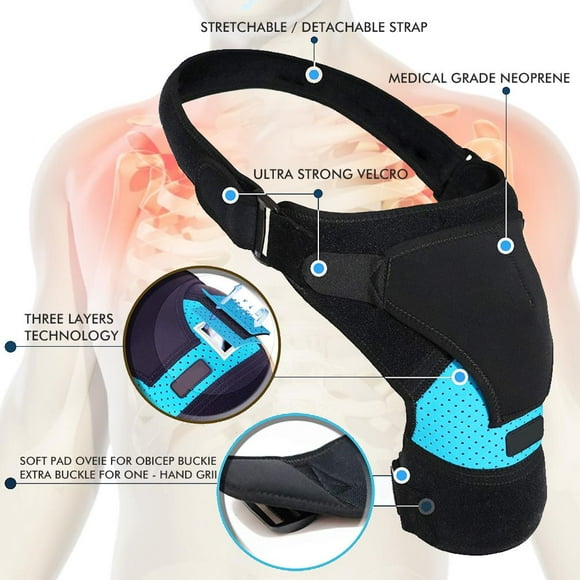 Adjustable Shoulder Brace for Right Shoulder Brace and Left Shoulder Support Neoprene Shoulder Strap Sprain Fracture