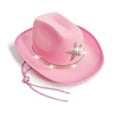 thumbnail image 5 of SUXIAN Christmas Sparkly Star Cowboy Hat for Kids Party Festival Sun Outdoor Play for Girls and Boys with Rhinestone Cowboy Hat Pink 4-10 Years, 5 of 5