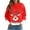 Red, variant on Fiaer Christmas Crewneck Sweatshirts Women Reindeer Snowflake Graphic Pullover Oversized Long Sleeve Loose Fit Xmas Tops Red XL