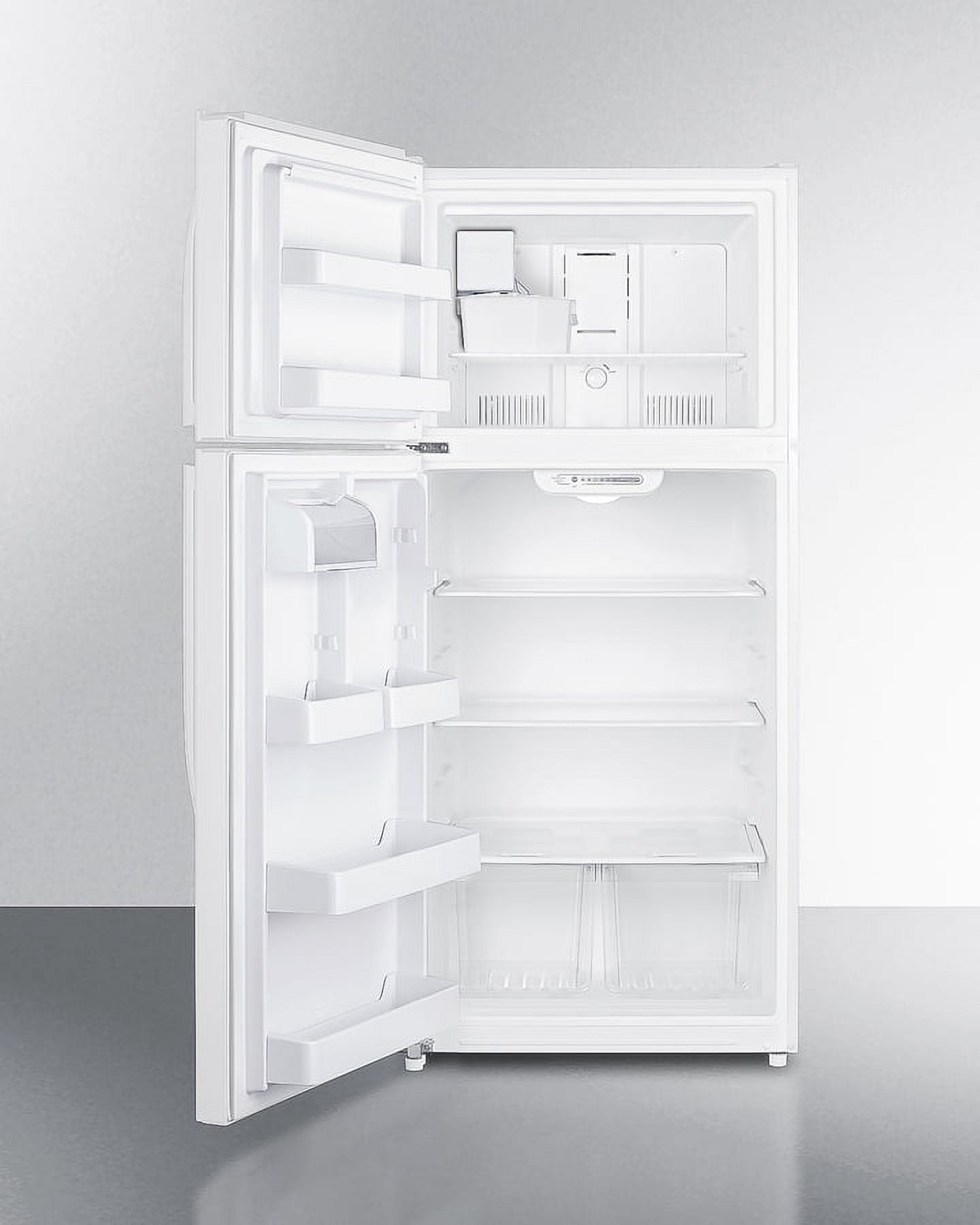 30" Wide Top Freezer Refrigerator, White, LHD