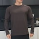 thumbnail image 4 of Ceisia Men Solid Color Long Sleeve Stand Up Collar Button Casual Gift Daily Outdoor Fashion Hoodie Top, 4 of 7