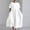 *White, variant on ClodeEU Women's Round Neck Short Sleeve Midi Dress,Casual Loose Fit Summer Dress with Pockets Black,Women's Plus L