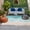 Teal Green, variant on Blue Coastal Outdoor Rug 6x9 Ft, Non Slip Washable Area Rug, Waves Summer Beach Ocean Sea Patio Rugs Carpet Runner, Large Floor Mat for Indoor/Outdoor Deck Porch Camping