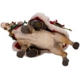thumbnail image 5 of Kurt Adler 11.5-Inch Fabriché Santa on Reindeer, 5 of 6