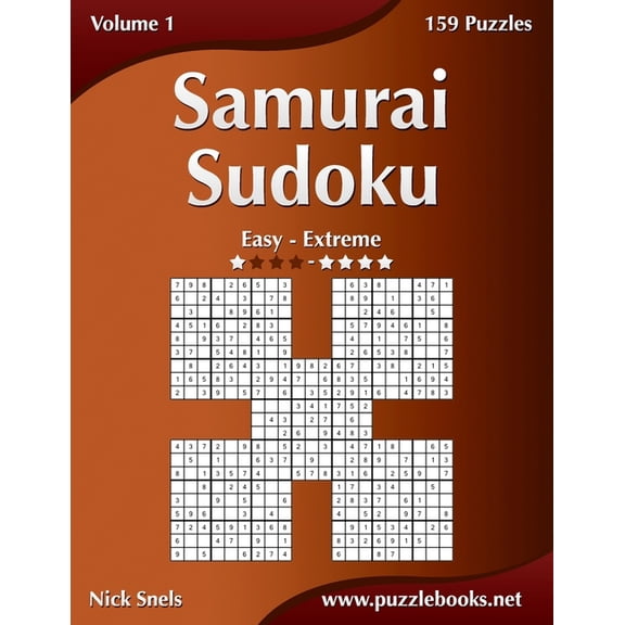 Samurai Sudoku: Samurai Sudoku - Easy to Extreme - Volume 1 - 159 Puzzles (Paperback)