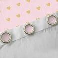 thumbnail image 4 of Manfei Love Heart Print Black Out Curtains for Boys Girls,Romantic Valentine's Day Curtains Pack of 2 (42x63 Each),Pink Golden Bedroom Curtains,Ultra Soft Home Decor, 4 of 6