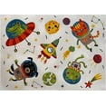 thumbnail image 2 of KC Cubs Boy & Girl Modern Decor Multicolor Area Rug and Carpet Collection for Kids, Toddlers and Baby Nursery, Animal Friends in Outer Space, 2 of 7