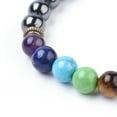 thumbnail image 3 of 10 pc Gemstone Stretch Bracelets Round Beaded Bracelets with Alloy Findings 2 inch(51mm), 3 of 3
